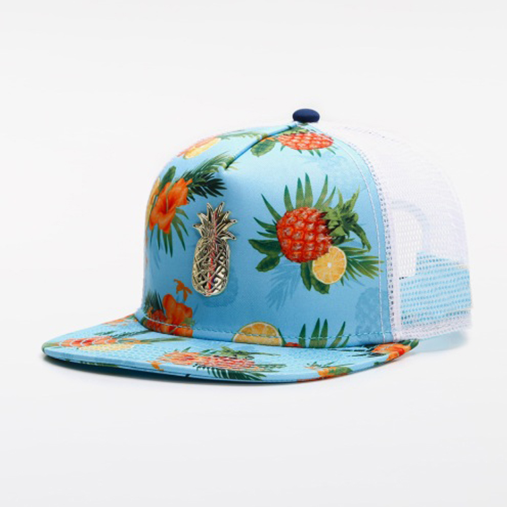Trucker Cap Mesh - Modische Versat-Mütze mit tropischem Frucht- und