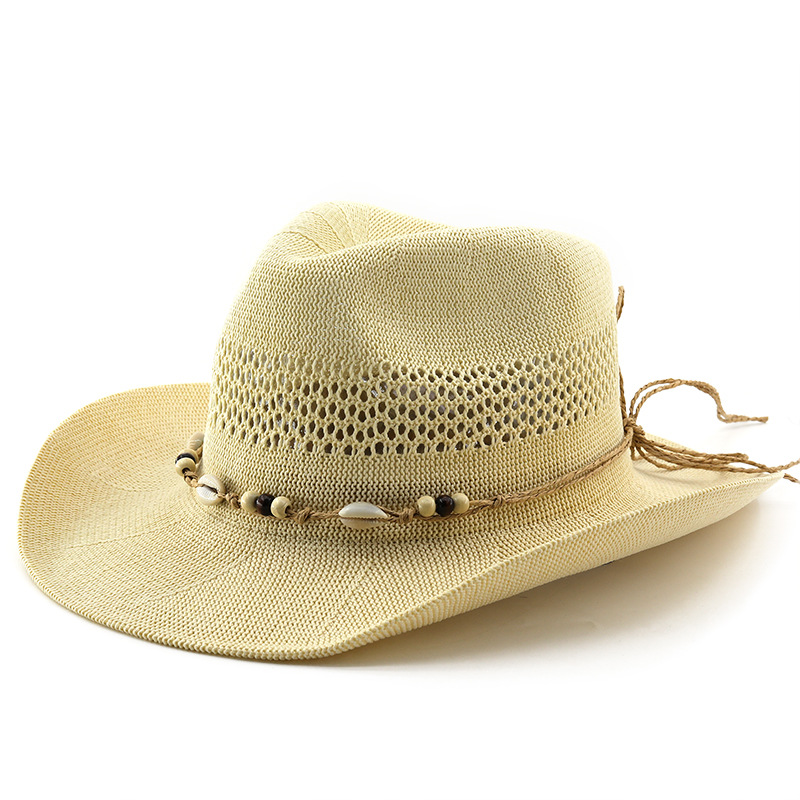 Cowboy Hat Straw - 2026 Neuer Sommer-Strohhut mit Luftzirkulation für
