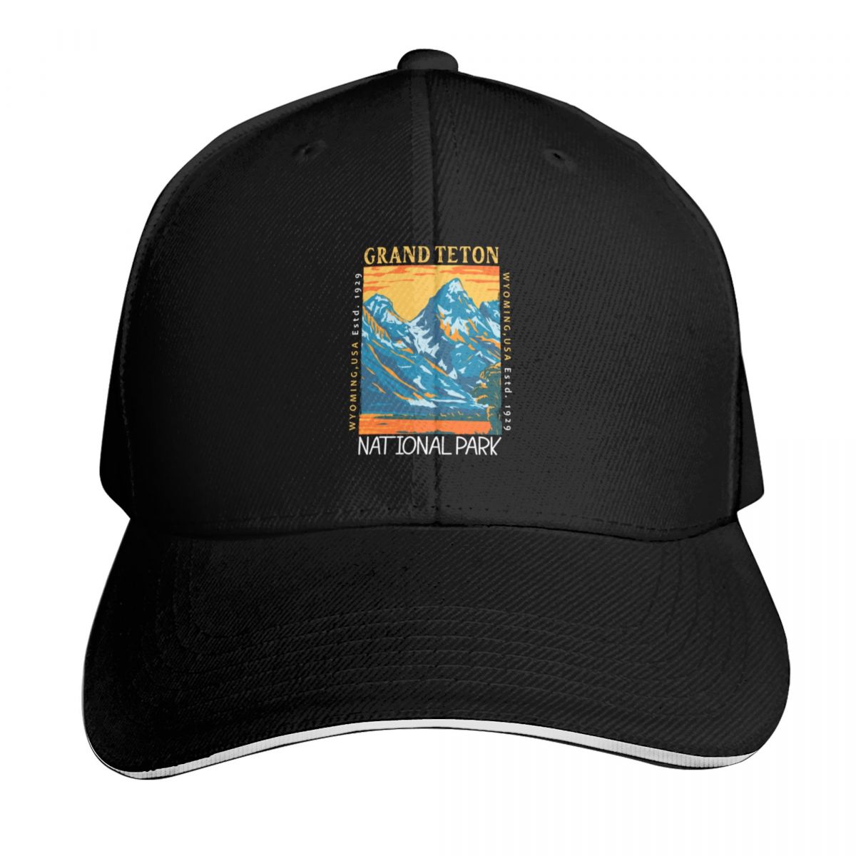 Baseball Cap Structured - Grand Teton Nationalpark Wyoming Distressed Baseball