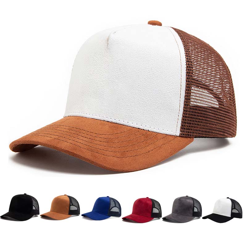 Corduroy Cap 5 Panel - Persönlichkeitsstarker Bestseller: 5-Panel Mesh-Wildleder-Trucker-Hut, Hochwertige Baseballkappe