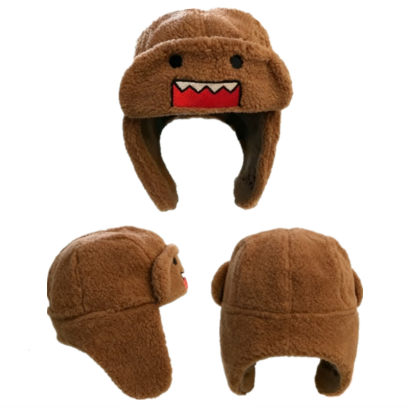 Winter Trapper Hat - Anime Domo Kun Ushanka Hut Braun