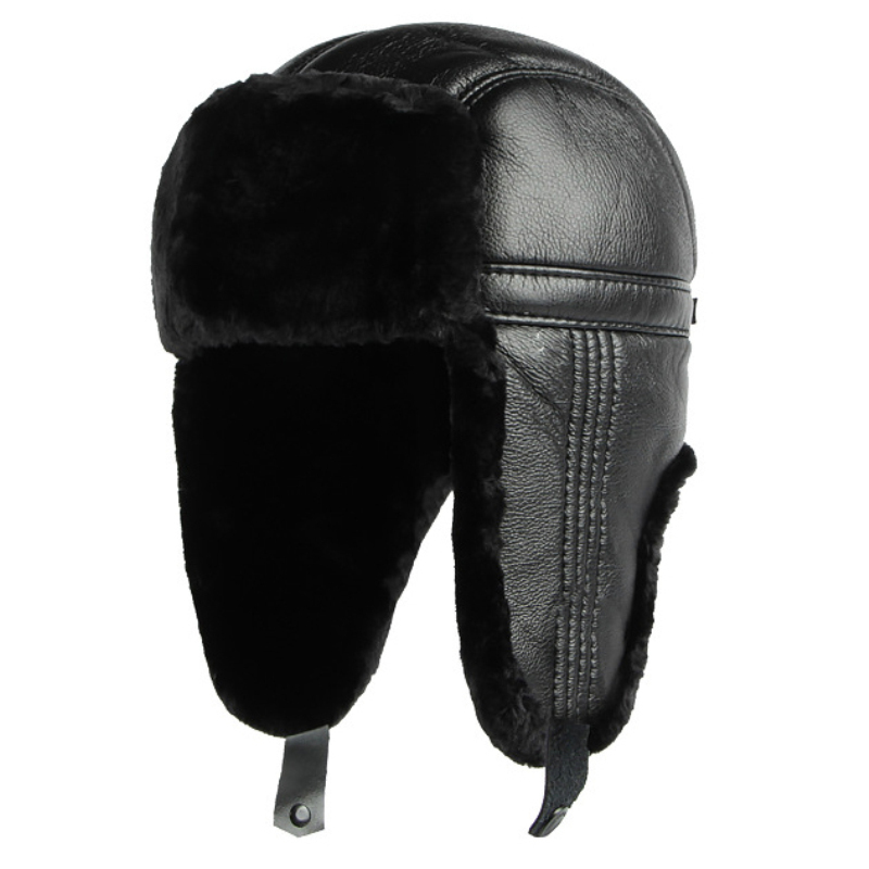 HT4002 Neue PU Leder Russische – Winter Trapper Hat Bewertung und Preis