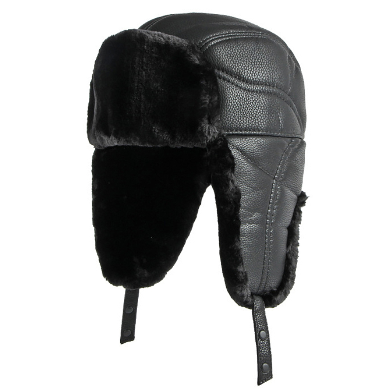HT4002 Neue PU Leder Russische – Winter Trapper Hat Bewertung und Preis