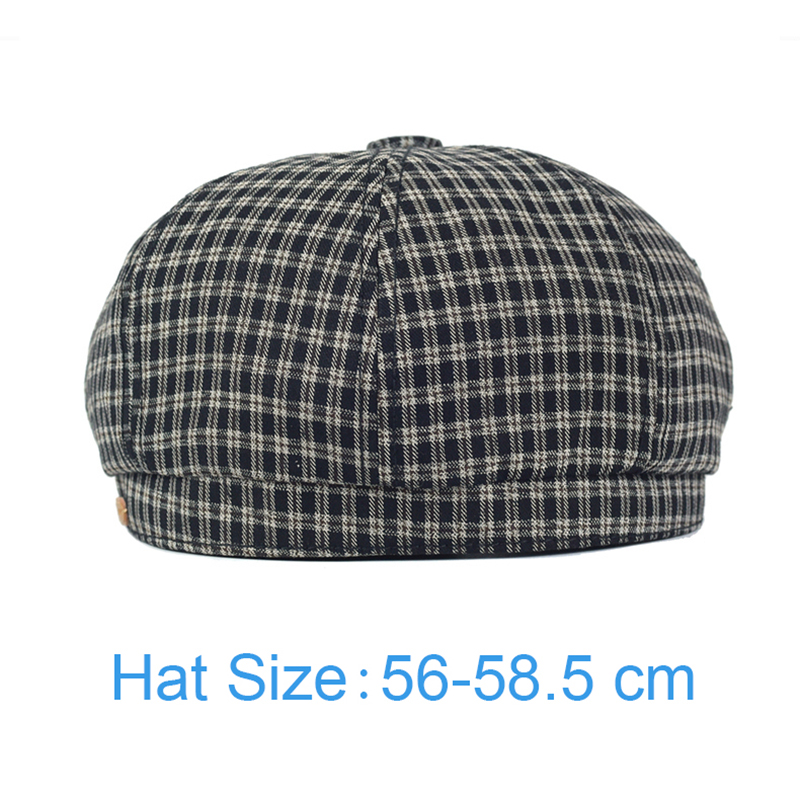 Frühling Sommer Plaid Newsboy  – Dad Hat Cotton Bewertung und Preis
